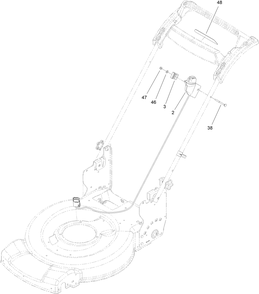 Starter Switch Assembly Diagram and Parts List for 21468 400000000 - 412999999 Toro Lawn Mower