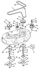 Spindle Assembly (Continued) Diagram and Parts List for R5-38SY01 1000001 - 1999999 Toro Lawn Mower