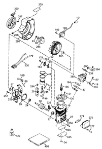 Engine Tecumseh Model No. Hsk600 Type 1680s Diagram and Parts List for 38175 7900001 - 7999999 Toro Snow Blower