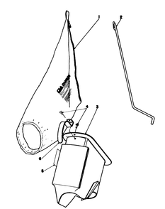 Bagging Kit No. 47-6510 (Optional) Diagram and Parts List for 16212C 8000001 - 8999999 Toro Lawn Mower