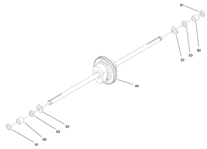 Hydro Transaxle Assembly (Continued) Diagram and Parts List for 71196 8900001 - 8999999 Toro Lawn Tractor