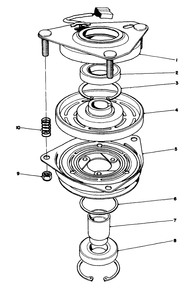 Clutch Assembly No. 54-3200 Diagram and Parts List for 30185 20000001 - 29999999 Toro Lawn Tractor Accessories