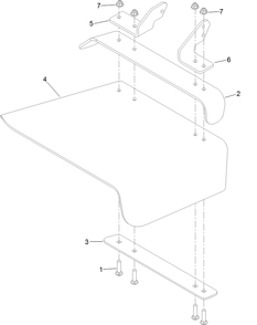 Rubber Deflector Assembly Diagram and Parts List for 74264TE (314000001-314999999)(2014) Toro Lawn Mower