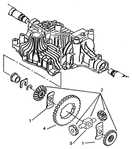 Differential Gear Diagram and Parts List for 72063 4900001 - 4999999 Toro Lawn Tractor