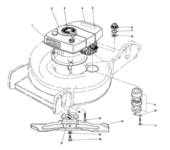Engine Assembly Diagram and Parts List for 20762 3000001 - 3999999 Toro Lawn Mower