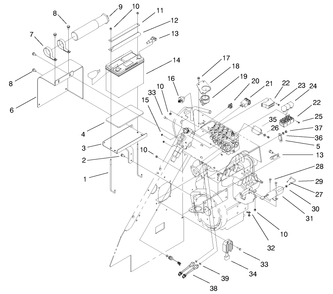 Electrical Components Assembly Diagram and Parts List for 22303 990001 - 999999 Toro Lawn Tractor Accessories