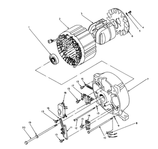 Generator Assembly Diagram and Parts List for 62040 8000001 - 8999999 Toro Generator