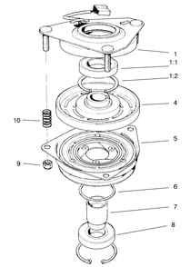 Clutch Assembly No. 54-3200 Diagram and Parts List for 30177 991352 - 999999 Toro Lawn Tractor Accessories