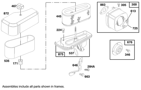 Engine Briggs & Stratton Model 28m707-0127-01 Diagram and Parts List for 71208 7900001 - 7999999 Toro Lawn Tractor