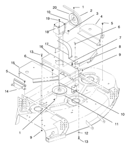 Covers, Gearbox And Gage Wheel Diagram and Parts List for 30543 790001 - 799999 Toro Lawn Mower