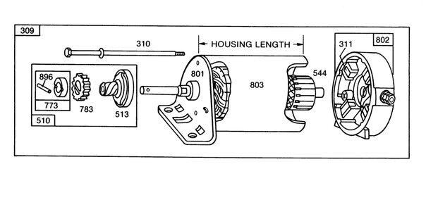 Briggs & Stratton Model 253707-0157-01 (Continued) Diagram and Parts List for 57357 4000001 - 4999999 Toro Lawn Tractor