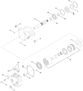 Hydraulic Motor Assembly No. Au87430032 Diagram and Parts List for 25463E 400000000 - 999999999 Toro Lawn Tractor Accessories