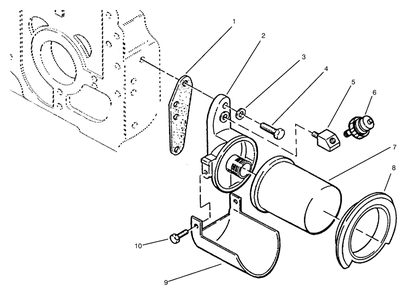 Oil Filter Diagram and Parts List for 73441 7900001 - 7999999 Toro Lawn Tractor