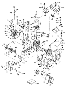 Engine Tecumseh Model No. Hm 80-155169g Diagram and Parts List for 38080 1000001 - 1999999 Toro Snow Blower