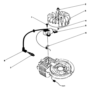Flywheel & Magneto Assembly Diagram and Parts List for 20684 4000001 - 4999999 Toro Lawn Mower