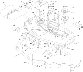 Part Location Diagram of 117-9607 Toro BELT-V
