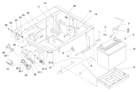 Electrical System Asm Diagram and Parts List for 74105 79000001 - 79999999 Toro Lawn Tractor