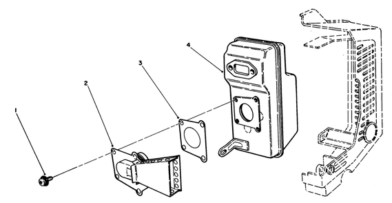 Spark Arrester Muffler Kit No. 61-4330 (Optional) Diagram and Parts List for 30941 49000001 - 49999999 Toro Leaf Blower / Vacuum
