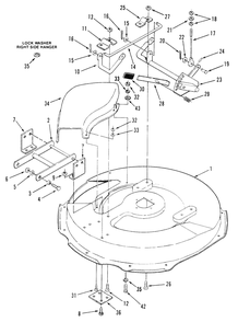 Section 12-Mower Deck And Front Mount Diagram and Parts List for R3-12B601  Toro Lawn Tractor