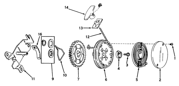 Rewind Starter 590450a Diagram and Parts List for 21173 3000001 - 3999999 Toro Lawn Mower