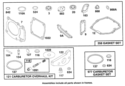 Engine Gts 150 Diagram and Parts List for 22151 6900001 - 6999999 Toro Lawn Mower