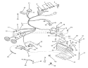 Electrical System Diagram and Parts List for C1-12R801 1986 Toro Lawn Tractor