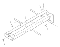 Frame Diagram and Parts List for C1-12R801 1986 Toro Lawn Tractor