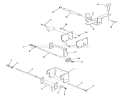 Hitches Diagram and Parts List for C1-12R801 1986 Toro Lawn Tractor