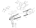 Drive Belt And Pulleys Diagram and Parts List for 31-16OE01 1988 Toro Lawn Tractor