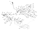 Clutch, Brake And Motion Control Linkage Diagram and Parts List for 31-16OE01 1988 Toro Lawn Tractor