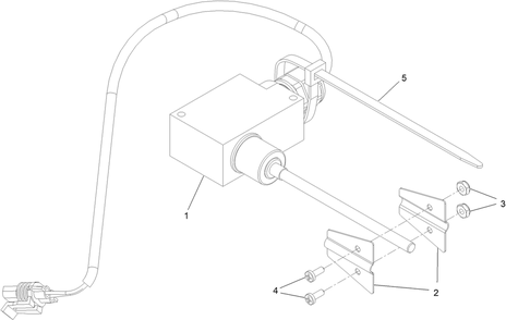 Fill Sensor Assembly Diagram and Parts List for 74311TE (316000001-316999999)(2016) Toro Lawn Tractor