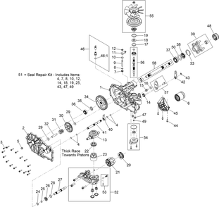 Part Location Diagram of 131-0909 Toro Lh Center Section Charge Kit