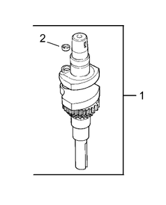 Crankshaft Assembly Diagram and Parts List for 30299TE (230000001-230999999)(2003) Toro Lawn Mower