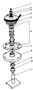 Drive Spindle No. 54-7781 Diagram and Parts List for 30152 700001 - 799999 Toro Lawn Mower