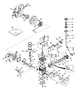 Engine, Model No. Ah-520 Types 1401f & 1450e Diagram and Parts List for 31502 2000001 - 2999999 Toro Snow Blower