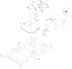 Fuel Assembly Diagram and Parts List for 77294TA 400000000 - 414801564 Toro Lawn Tractor