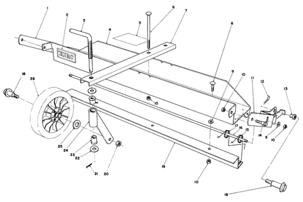 Dethatcher Kit Model No. 59126 (Optional) Diagram and Parts List for 20810 4000001 - 4999999 Toro Lawn Mower