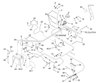 Electrical System Assembly Diagram and Parts List for 74214 (230000001-230006000)(2003) Toro Lawn Mower