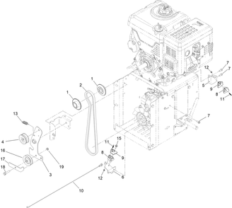 Part Location Diagram of 144-2892 Toro Guide-Belt