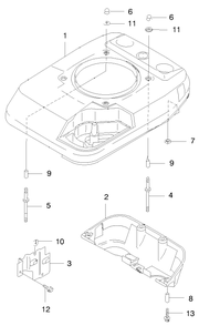 Cooling Equipment Diagram and Parts List for 22170 9900001 - 9999999 Toro Lawn Mower