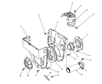 Cooling Fan Assembly Diagram and Parts List for 62040 4000001 - 4999999 Toro Generator