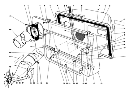 Easy-Empty Grass Catcher Model 59111 Diagram and Parts List for 57300 1000001 - 1999999 Toro Lawn Tractor