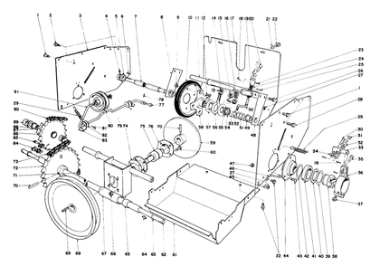 Traction Assembly Diagram and Parts List for 31756 3000001 - 3999999 Toro Snow Blower