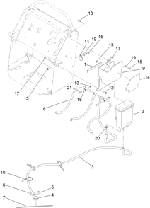 Carbon Canister Assembly Diagram and Parts List for 79553 (312000001-312999999)(2012) Toro Lawn Mower