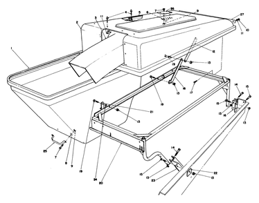 Grass Collection System Model No. 30751 (Optional)(Continued) Diagram and Parts List for 30718 1000001 - 1999999 Toro Lawn Tractor