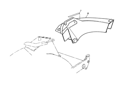 Side Discharge Chute Model No. 59168 (Optional) Diagram and Parts List for 20695 8000001 - 8999999 Toro Lawn Mower
