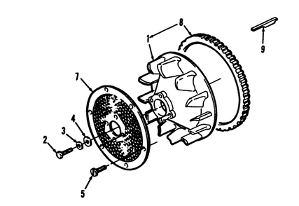 Blower Wheel With Screen Diagram and Parts List for 73520 39000001 - 39999999 Toro Lawn Tractor