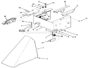 Sheet Metal Diagram and Parts List for B3-08B302 1981 Toro Lawn Tractor