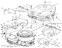 Engines Diagram and Parts List for B3-08B302 1981 Toro Lawn Tractor