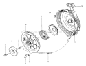 Recoil Starter Diagram and Parts List for 33-08B504 1988 Toro Lawn Tractor